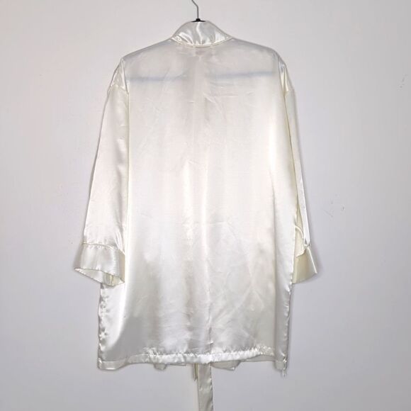 VTG‎ Victoria's Secret Gold Label Night Robe Ivory One Size - Picture 2 of 9